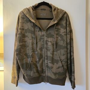 ATM Premium Camo Hooded Zip Sweatshirt